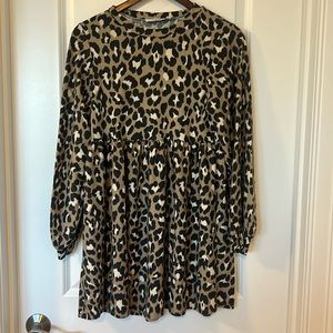 Cheetah Sweater Dress